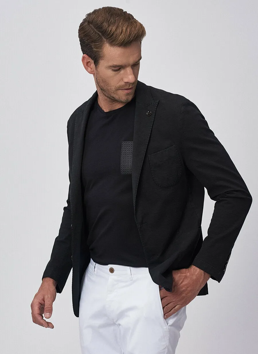16872 Black Slim Fit Jacket