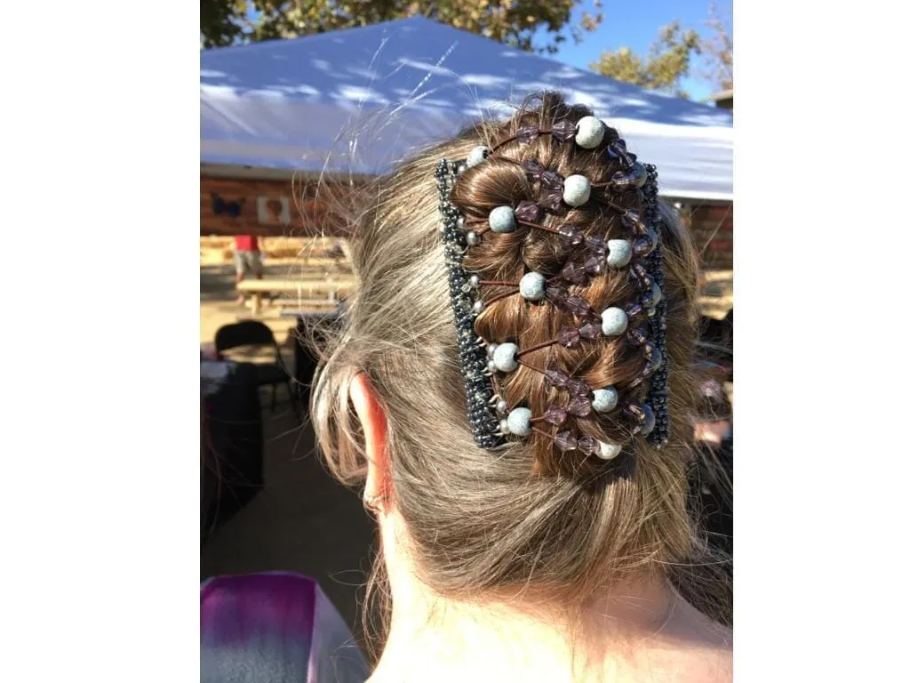 African Butterfly Wire Hair Clip - 11 Tong 384