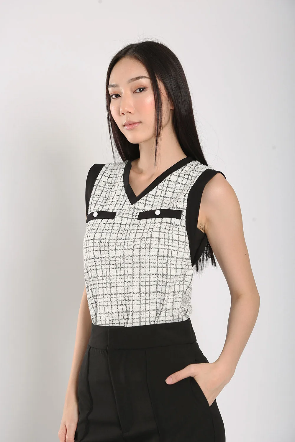 Alayna Top in White Tweet