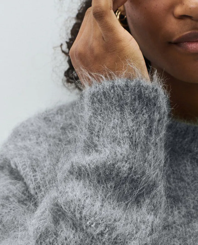 American Vintage Bymi Grey Crew Knit