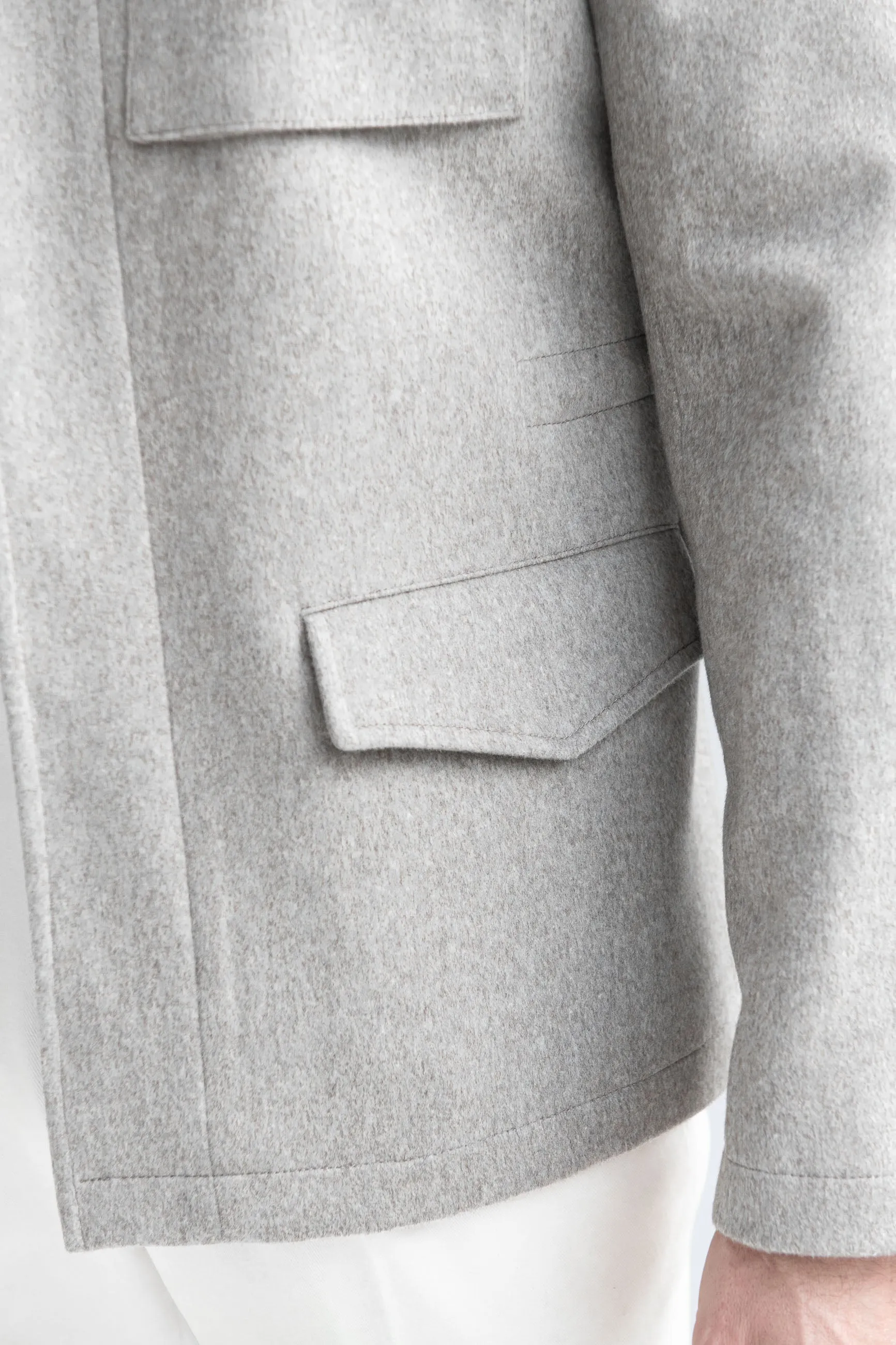 Beige field jacket - Made in Italy