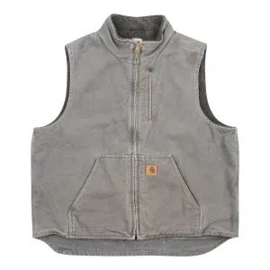 Carhartt Sandstone Sherpa-Lined Mock-Neck Vest - Men's
