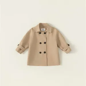 Double Breasted Long Trench Coat