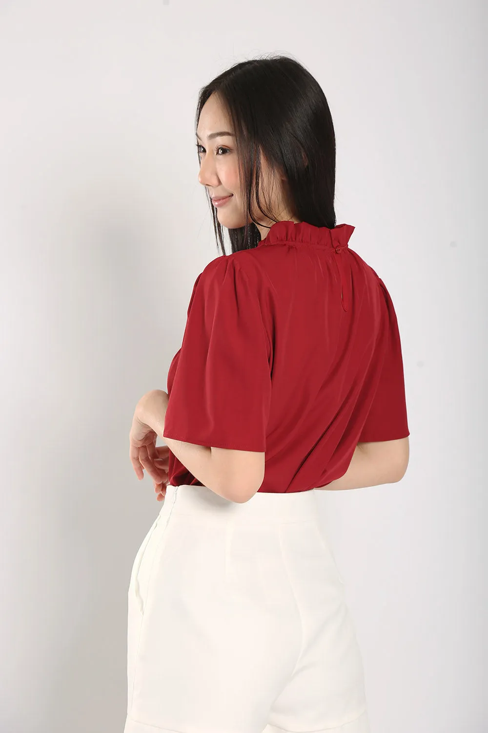 Fleur Blouse in Red