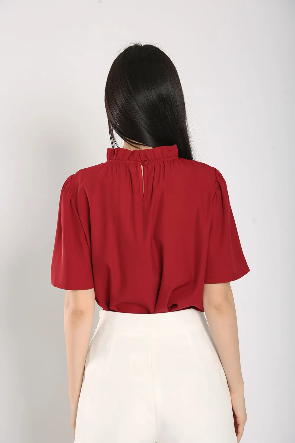 Fleur Blouse in Red