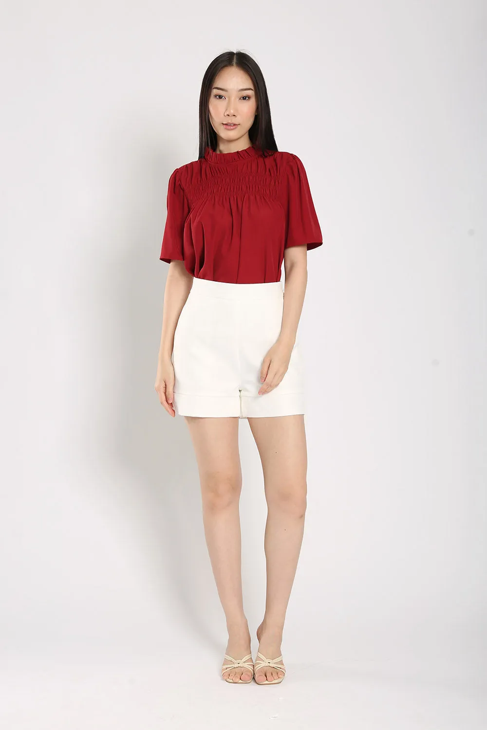 Fleur Blouse in Red