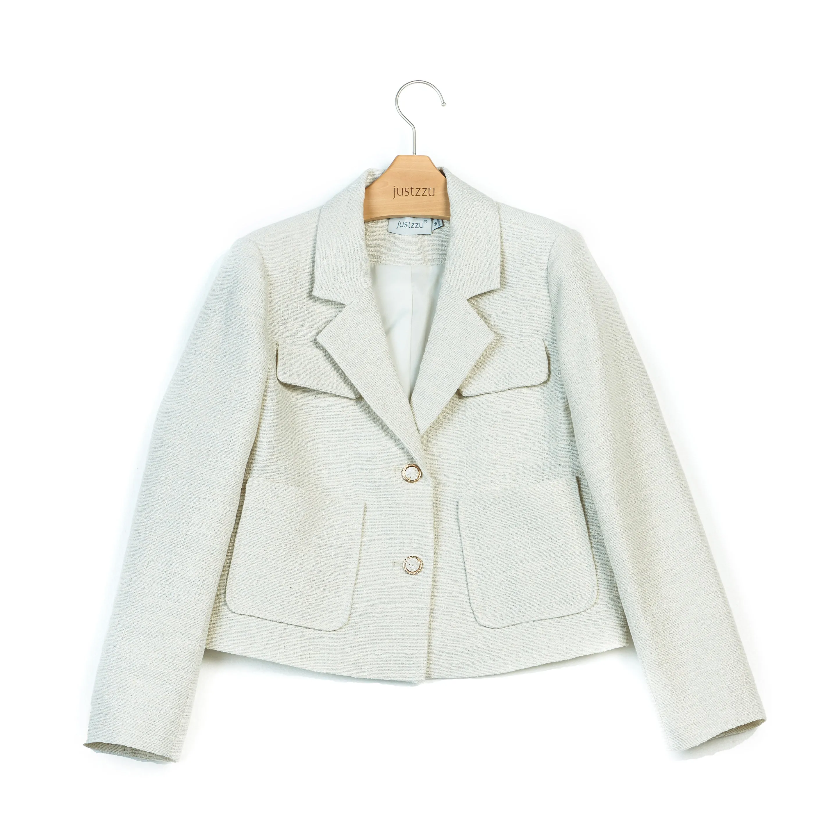 JUSTZZU Formal Blazers Office Work Suit