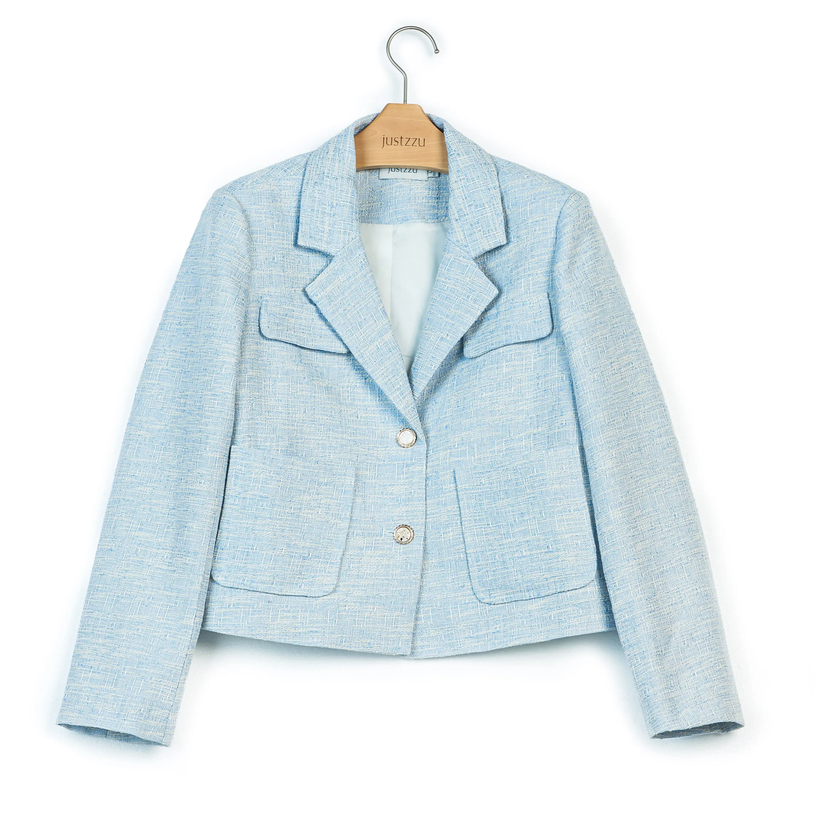 JUSTZZU Formal Blazers Office Work Suit
