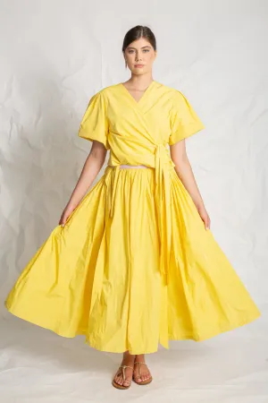 Les Filles D'Ailleurs Canary Yellow Skirt & Top
