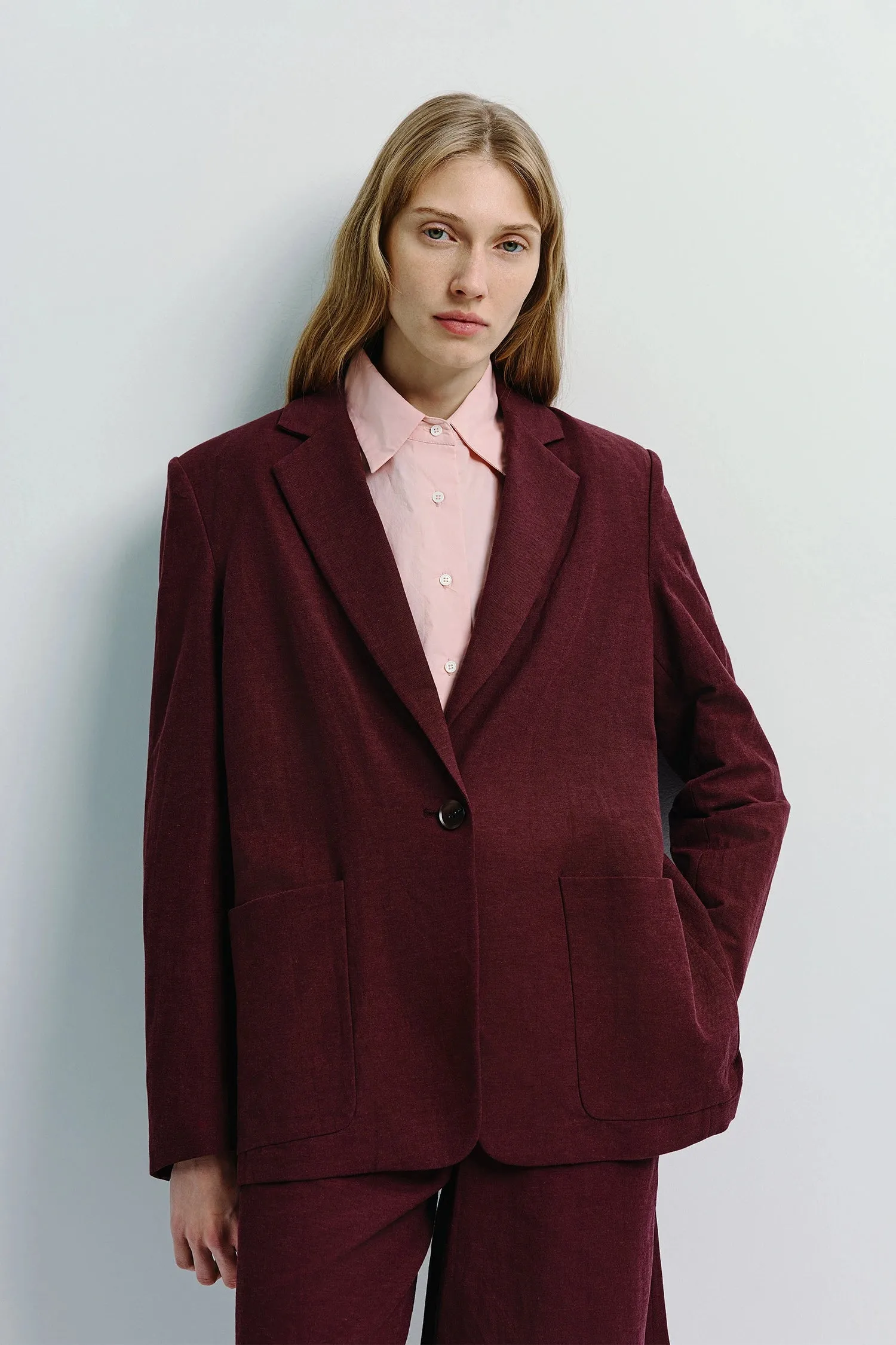 Lonan Linen Blazer