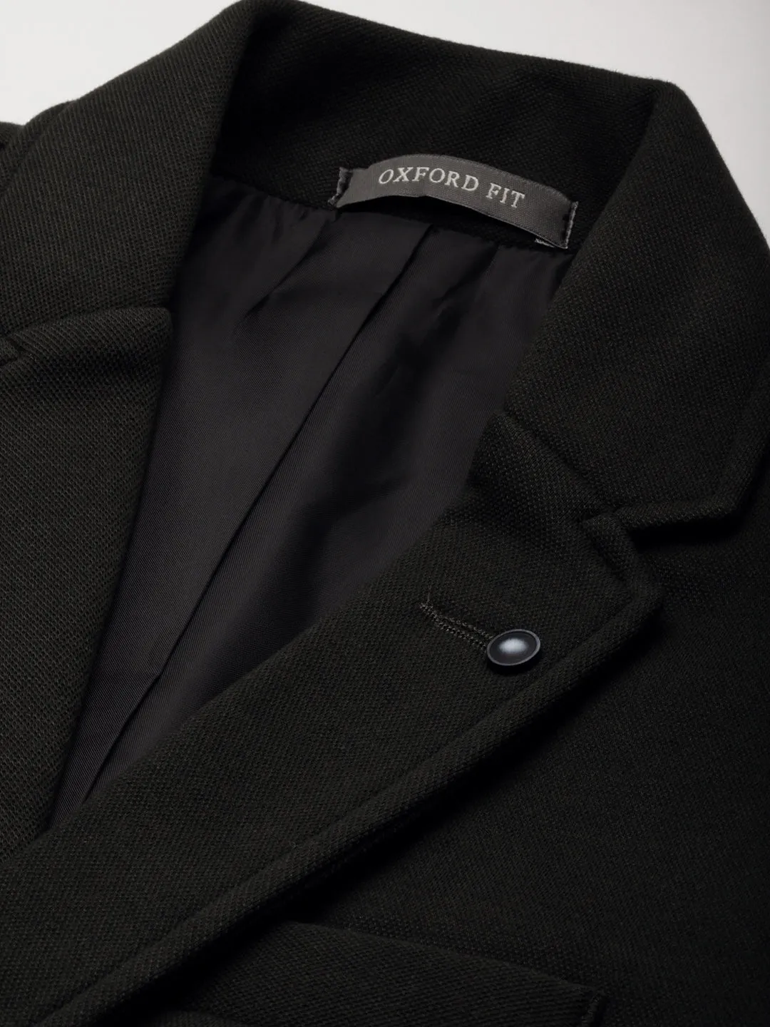 Men Olive Solid Single Breasted Blazers