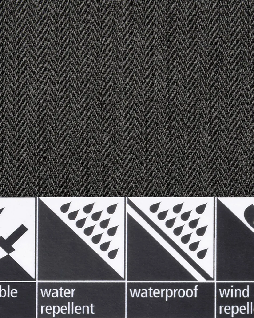 Performance Chino: Grey Herringbone