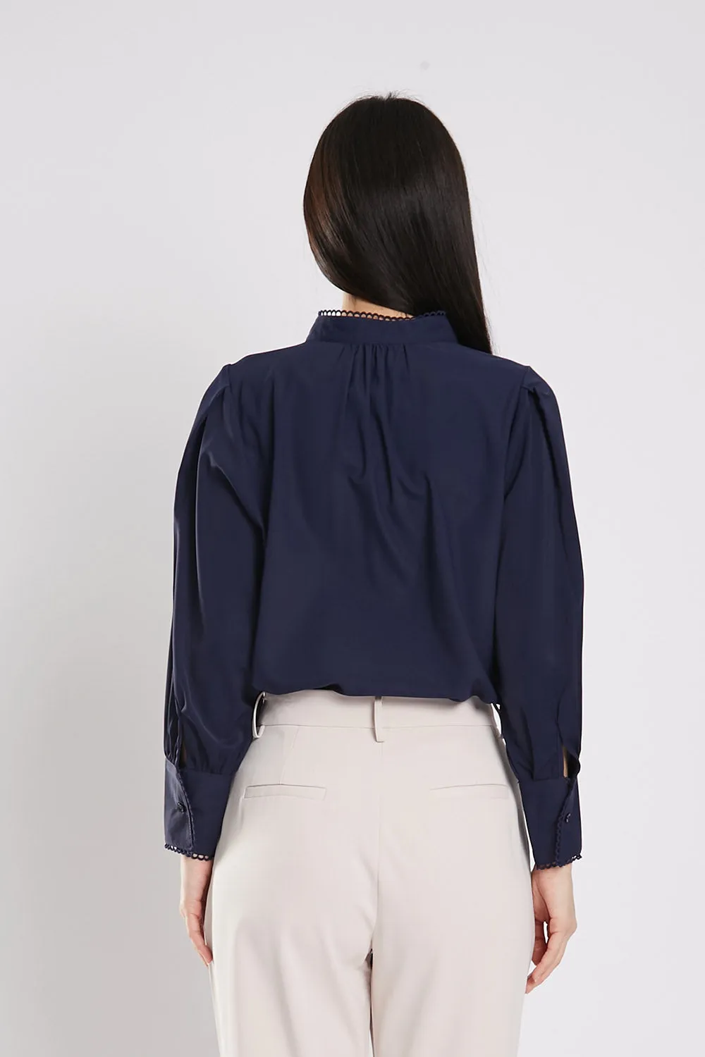 Rasha Blouse in Navy Blue