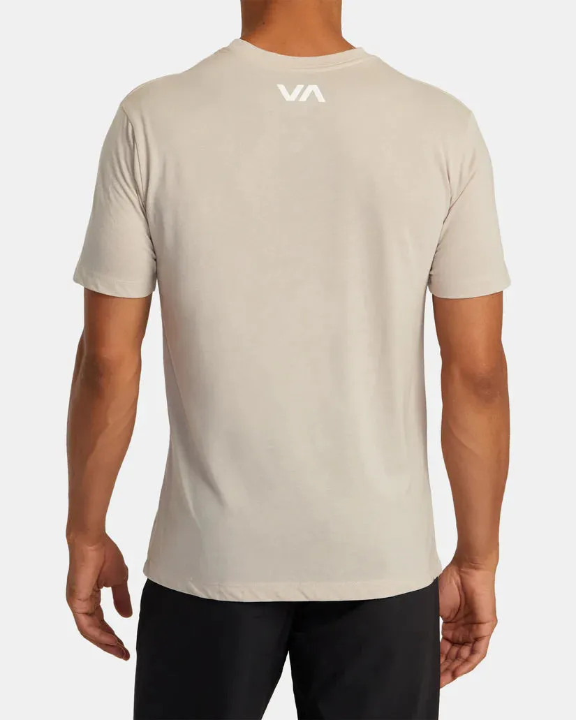 RVCA VA BLUR TEE - WARM GREY