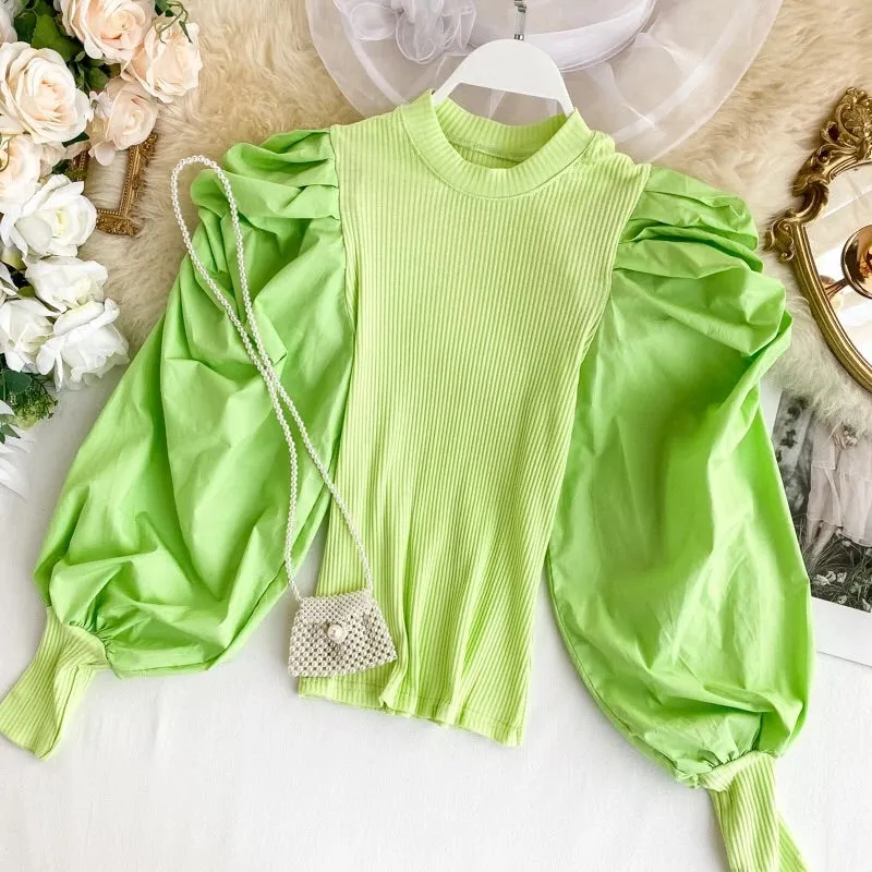 Sacramento Puffed Sleeves Top