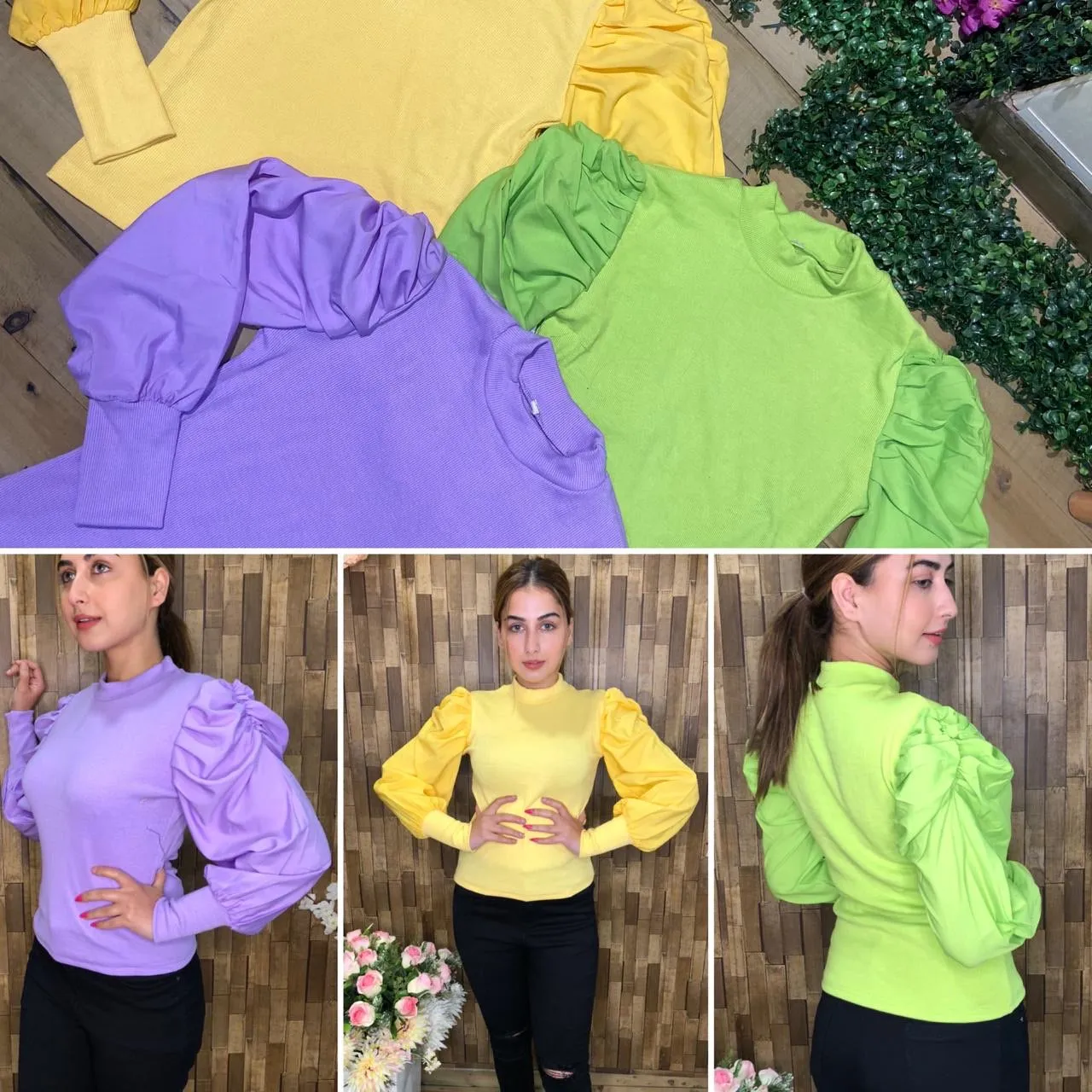 Sacramento Puffed Sleeves Top