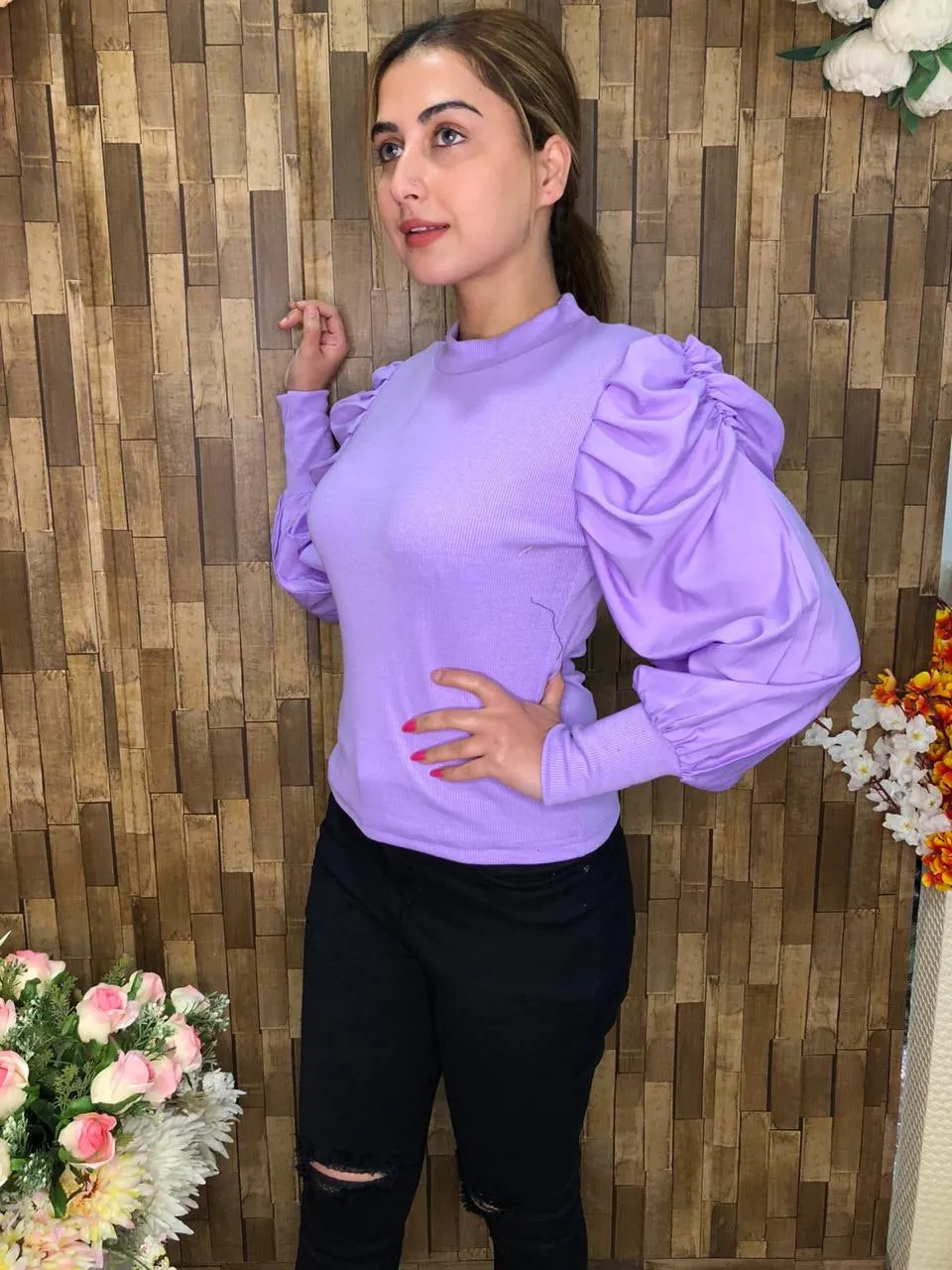 Sacramento Puffed Sleeves Top