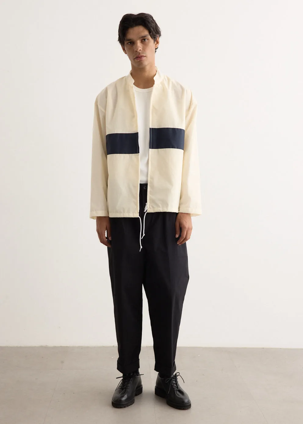 Stripe Nylon Oxford Boat Jacket