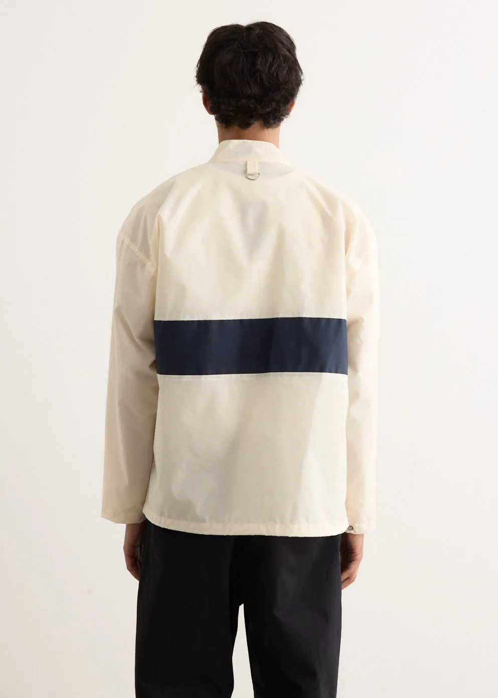 Stripe Nylon Oxford Boat Jacket