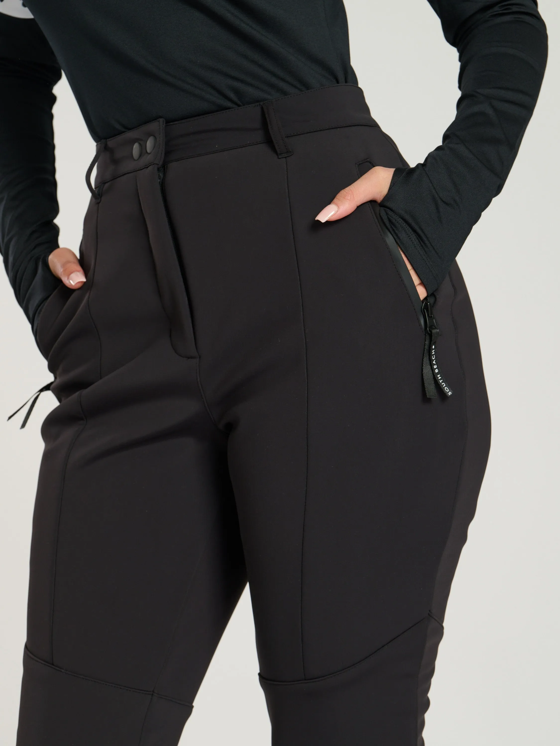 The 'Nordic' structured ski trousers in black