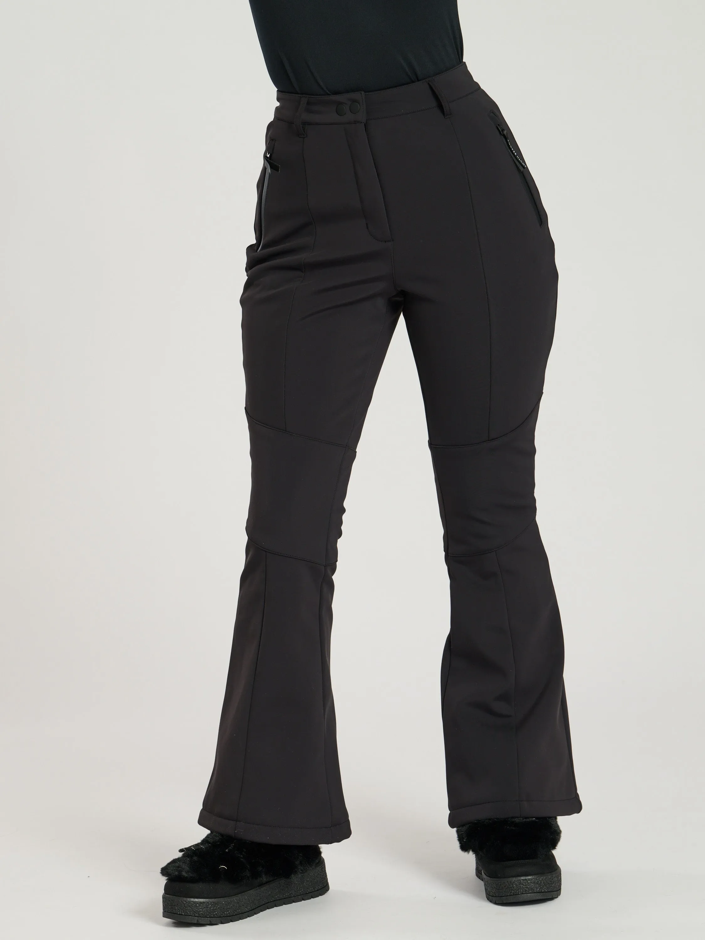 The 'Nordic' structured ski trousers in black
