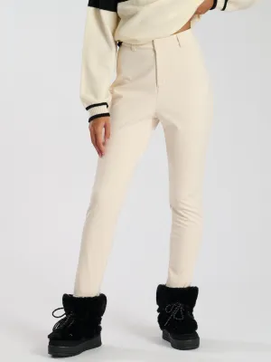 The 'Off-piste' ski stirrup trousers in cream